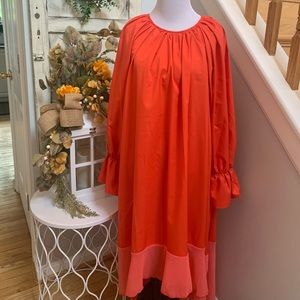 Miss look XXL orange dress